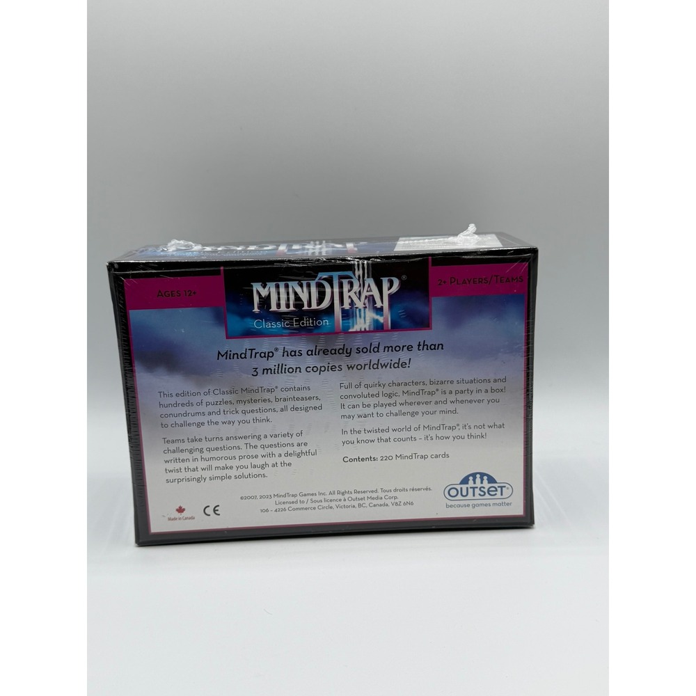 MindTrap Classic Edition Game Outset Media Brain Teasers Puzzles Riddles Sealed - Picture 6 of 10